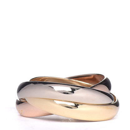 Cartier 18K Pink Yellow White Gold Classic Les Must De Trinity Ring 51 5.75 3 of 5