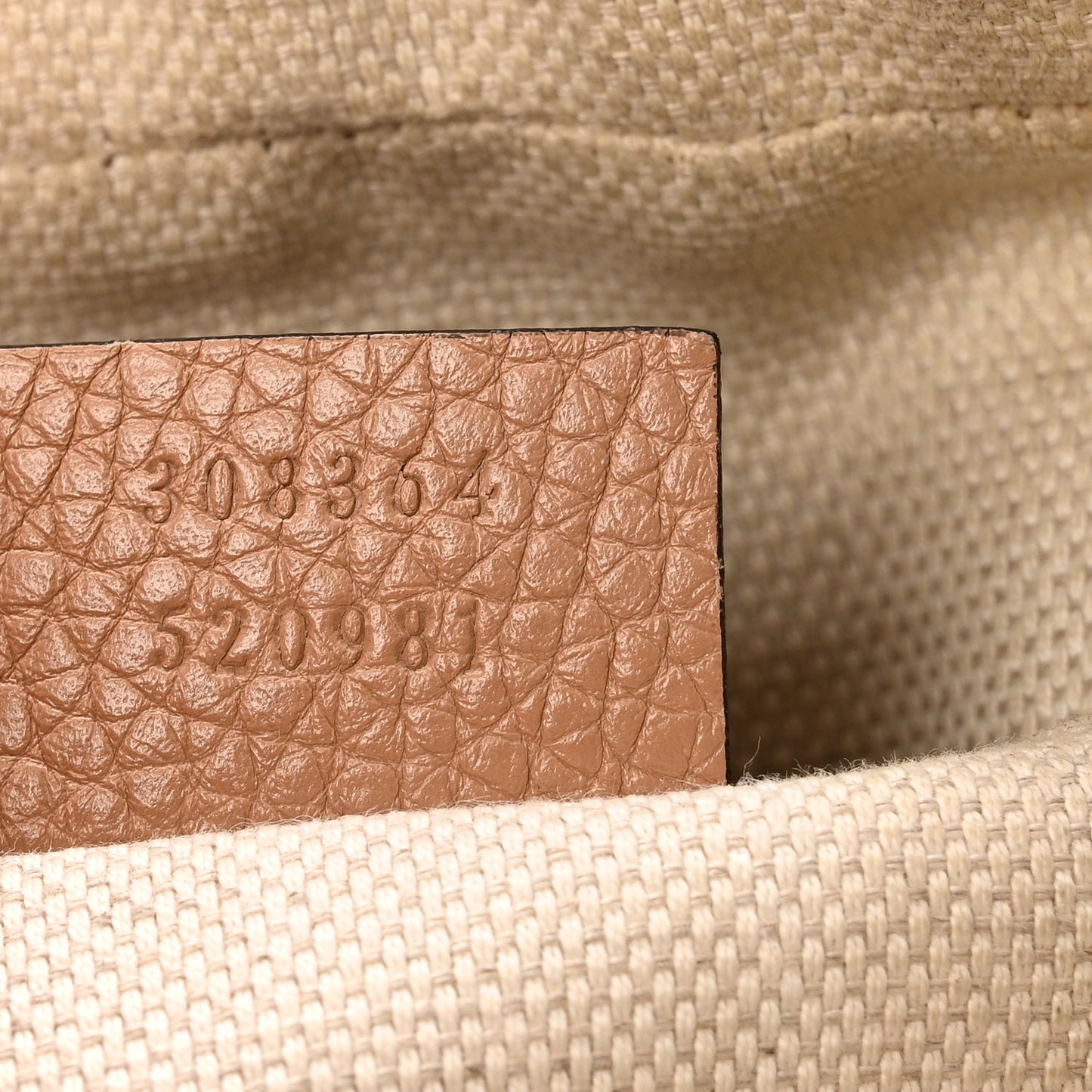 Pebbled Calfskin Small Soho Disco Bag Camelia
