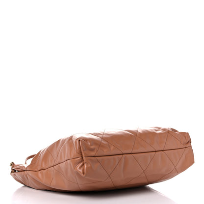 Chanel Shiny Calfskin Quilted Chanel 22 Camel 5 of 10
