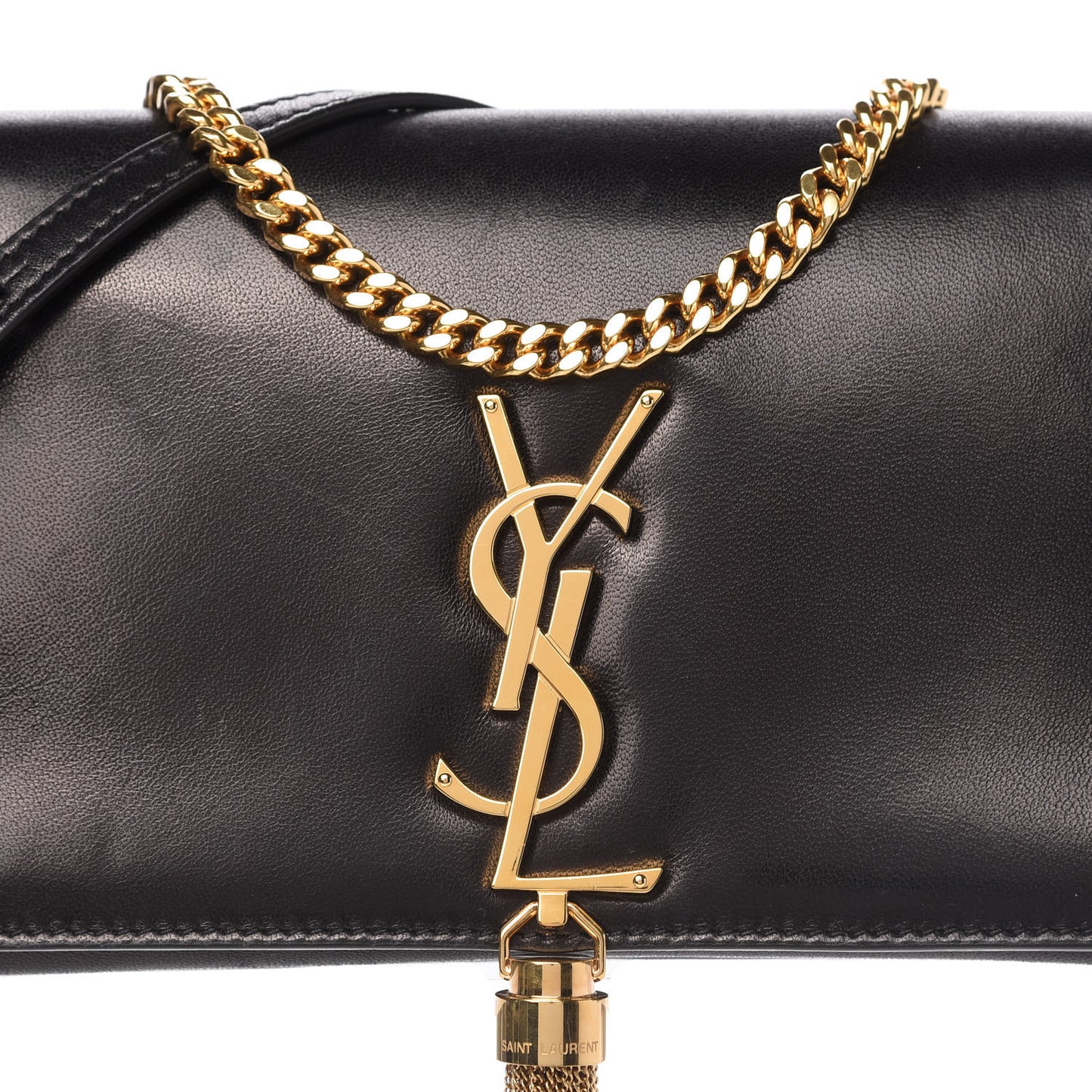 Lambskin Monogram Tassel Kate 99 Black