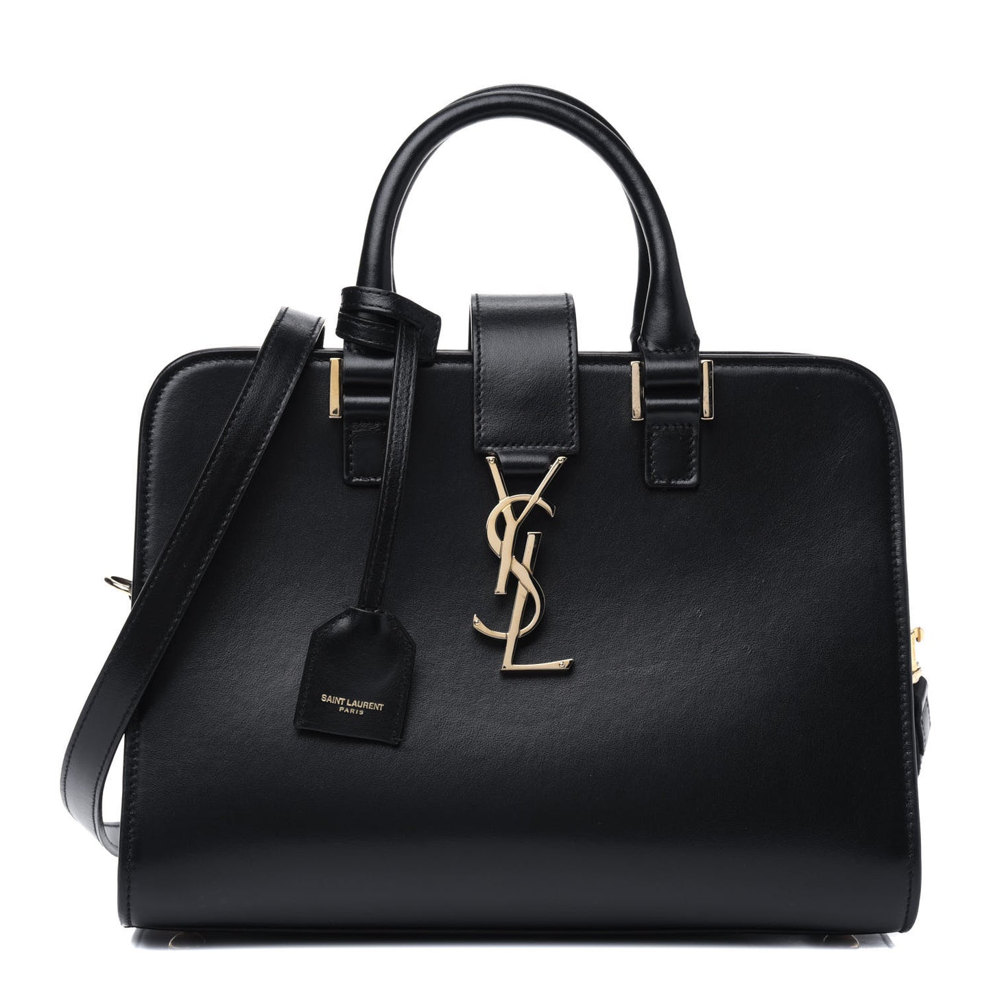 Calfskin Monogram Baby Cabas Black