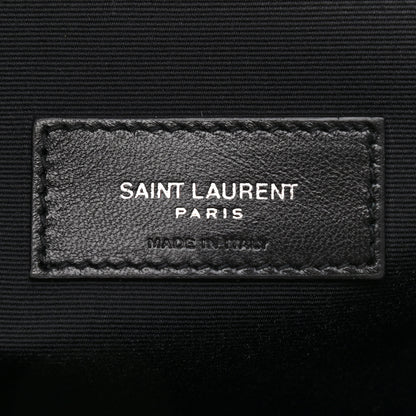 Saint Laurent Calfskin Crocodile Embossed Tablet Pouch Storm 6 of 8