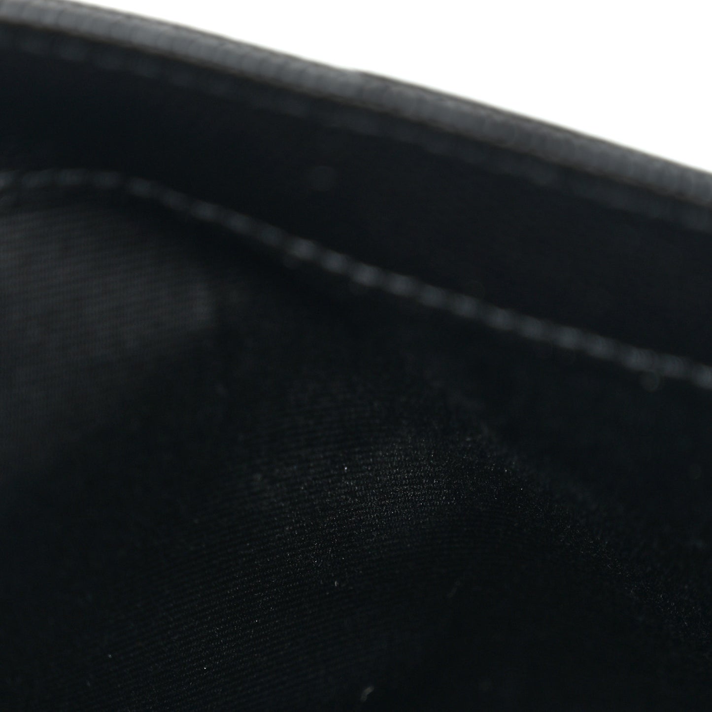 Grain De Poudre Matelasse Chevron Monogram Envelope Clutch Black