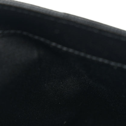Saint Laurent Grain De Poudre Matelasse Chevron Monogram Envelope Clutch Black 11 of 12