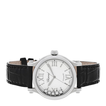 Chopard Stainless Steel Alligator 5 Diamond 33mm Happy Sport Automatic Watch 2 of 5