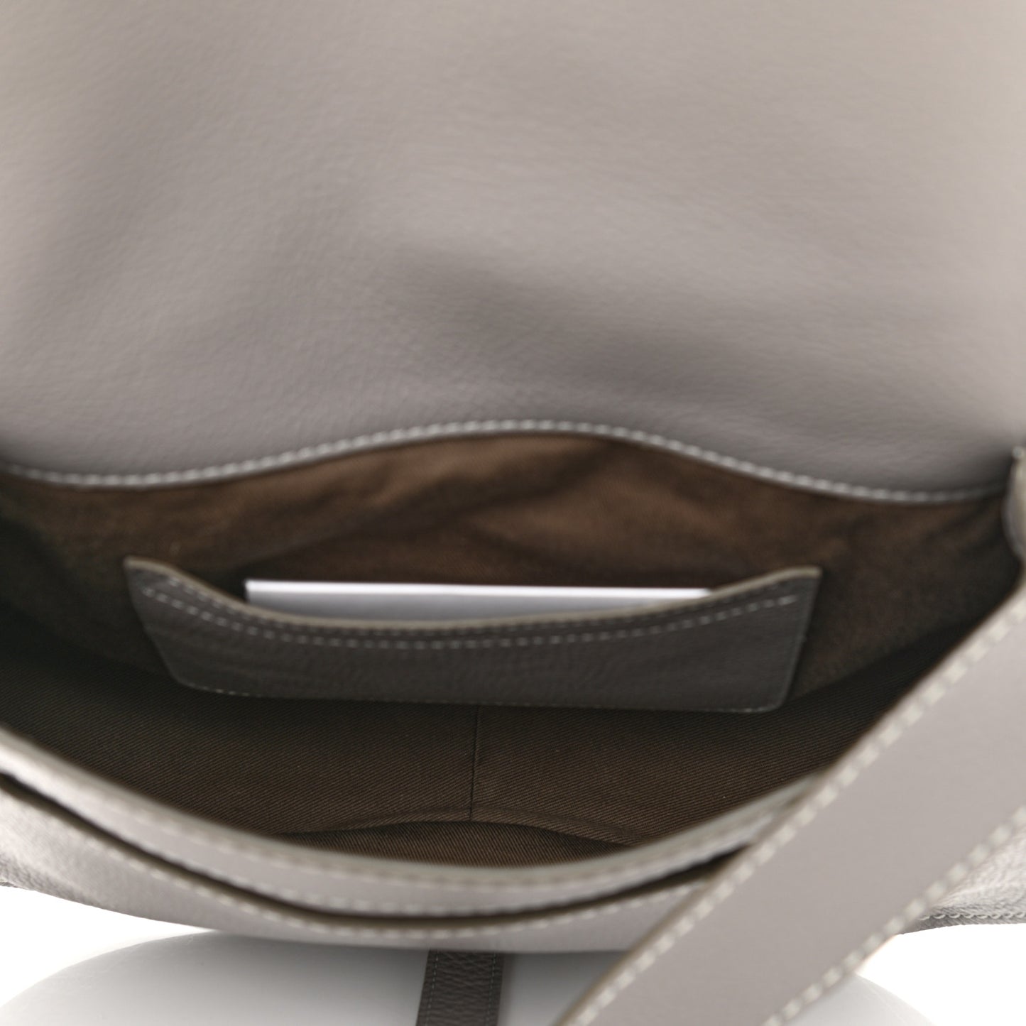 Calfskin Medium Marcie Round Crossbody Bag Cashmere Grey