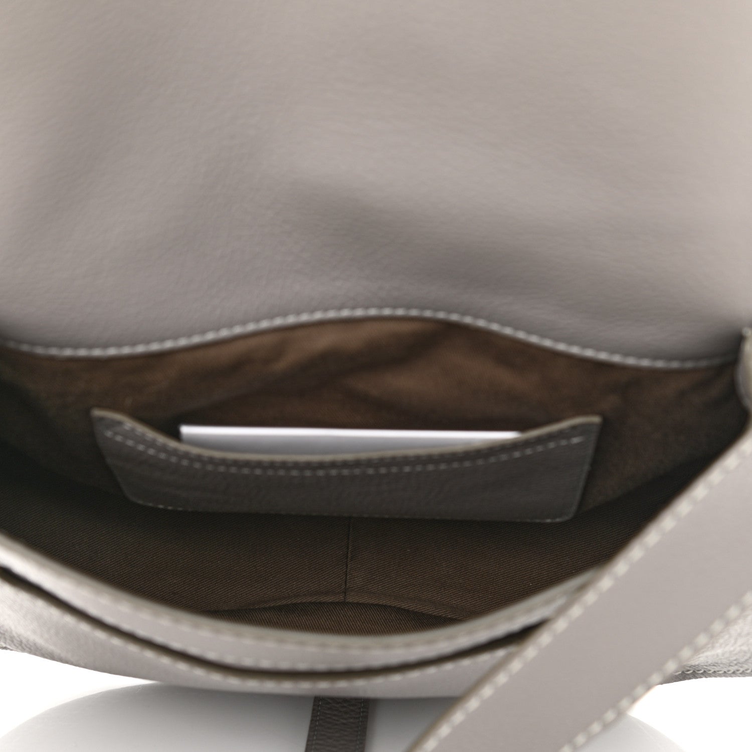 Chloe Calfskin Medium Marcie Round Crossbody Bag Cashmere Grey 5 of 11