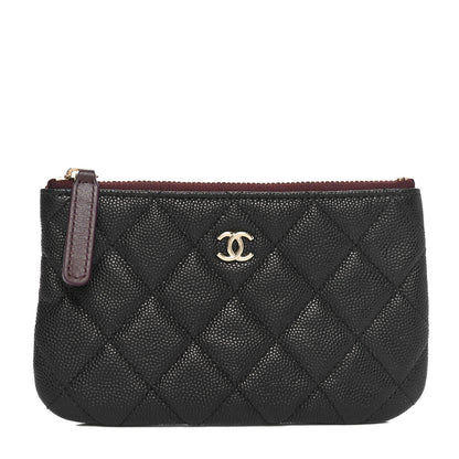 Chanel Caviar Quilted Small Cosmetic Case Black 1 of 8
