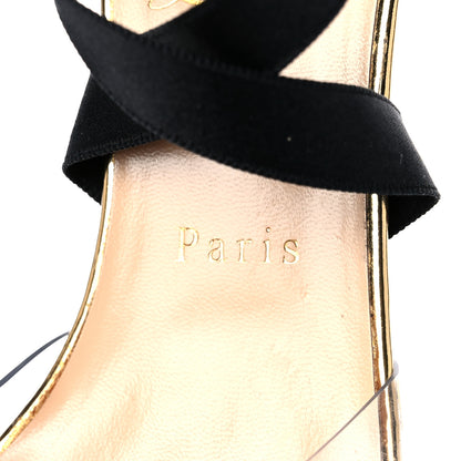 Christian Louboutin PVC Specchio Nappa Laser Barbarissima Sandals 38.5 Black 11 of 16