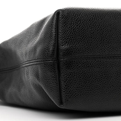Chanel Caviar CC Tote Black 9 of 10