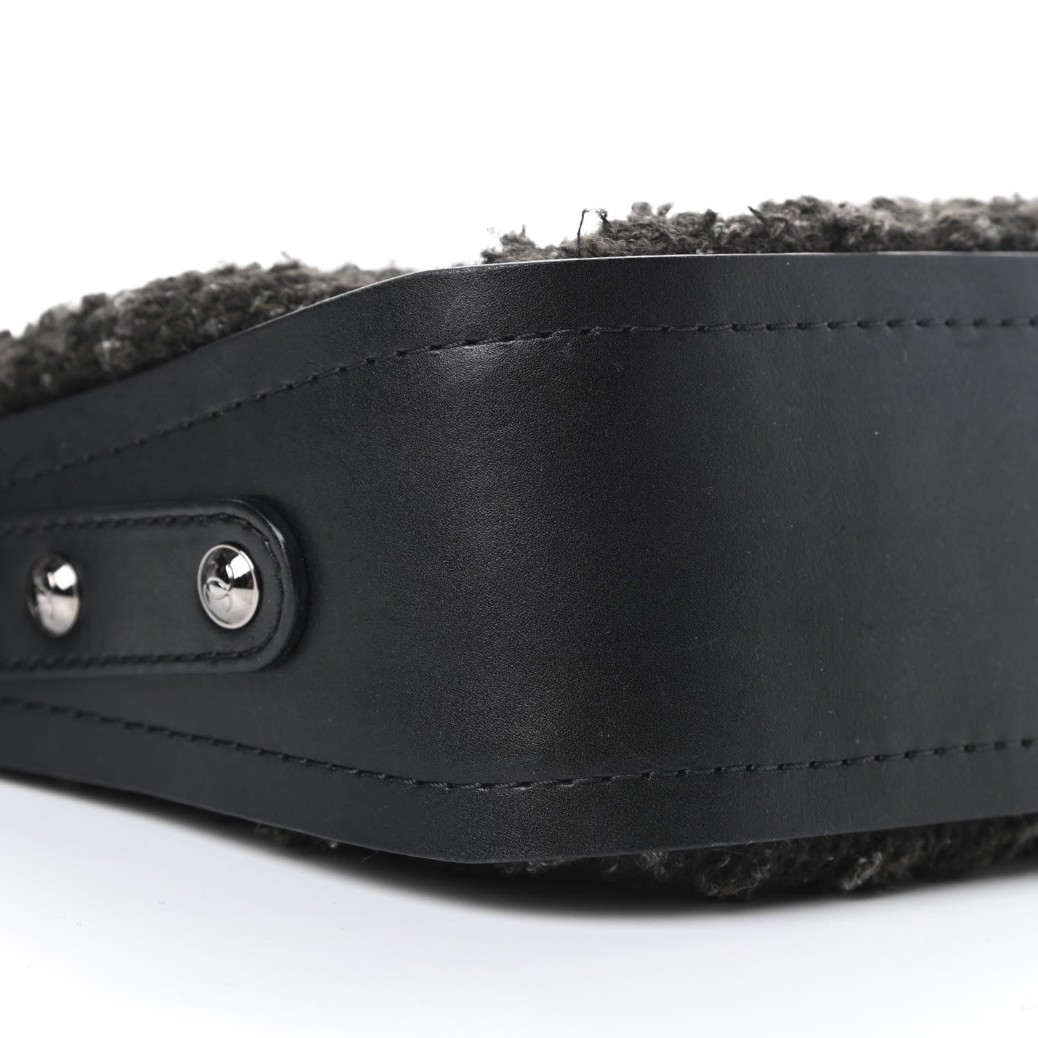 Chanel Tweed Messenger Flap Black Grey 9 of 12