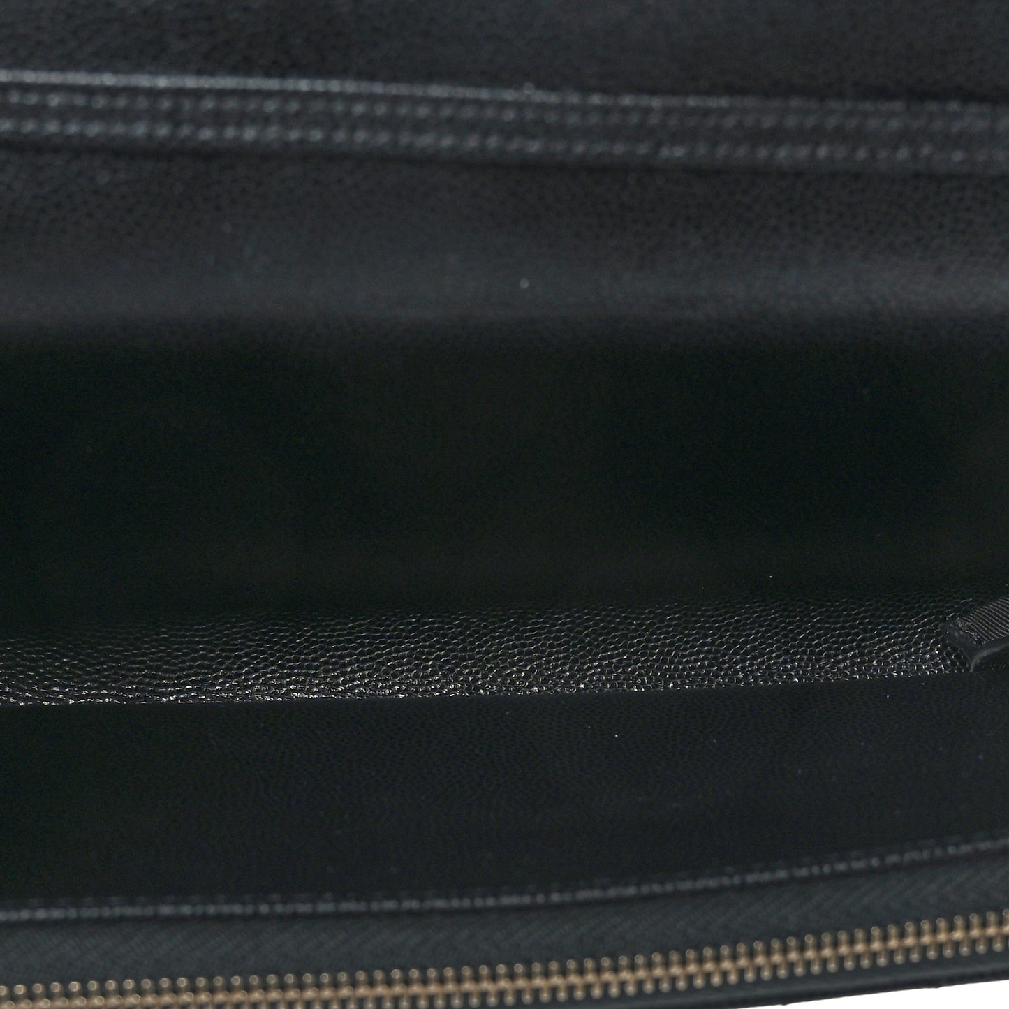 Caviar Quilted Phone Holder Wallet on Removable Chain Black