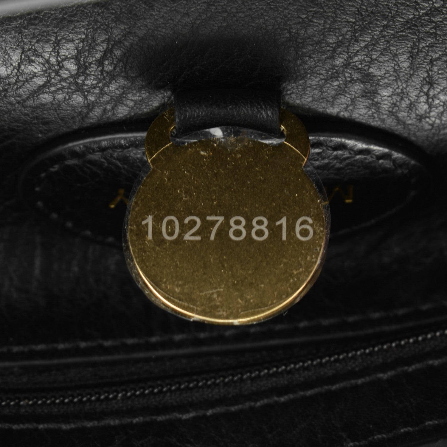 Mulberry Natural Leather Small Bayswater Black 7 of 7