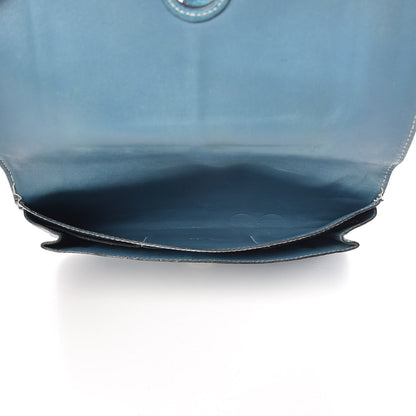 Hermes Togo Dogon Duo Wallet Blue Jean 6 of 24