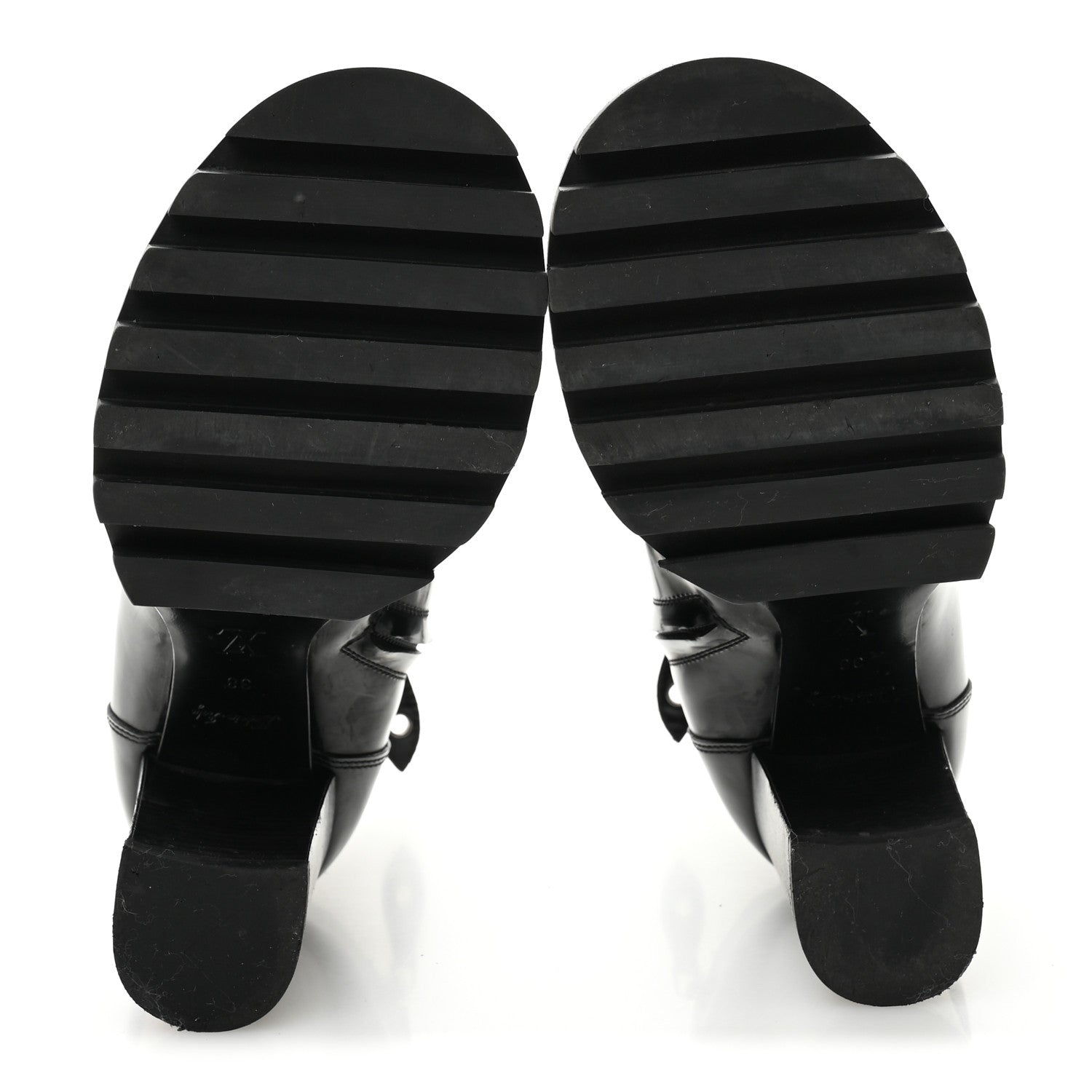 Louis Vuitton Patent Calfskin Star Trail Ankle Boots 38 Black 6 of 12