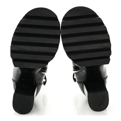 Louis Vuitton Patent Calfskin Star Trail Ankle Boots 38 Black 6 of 12