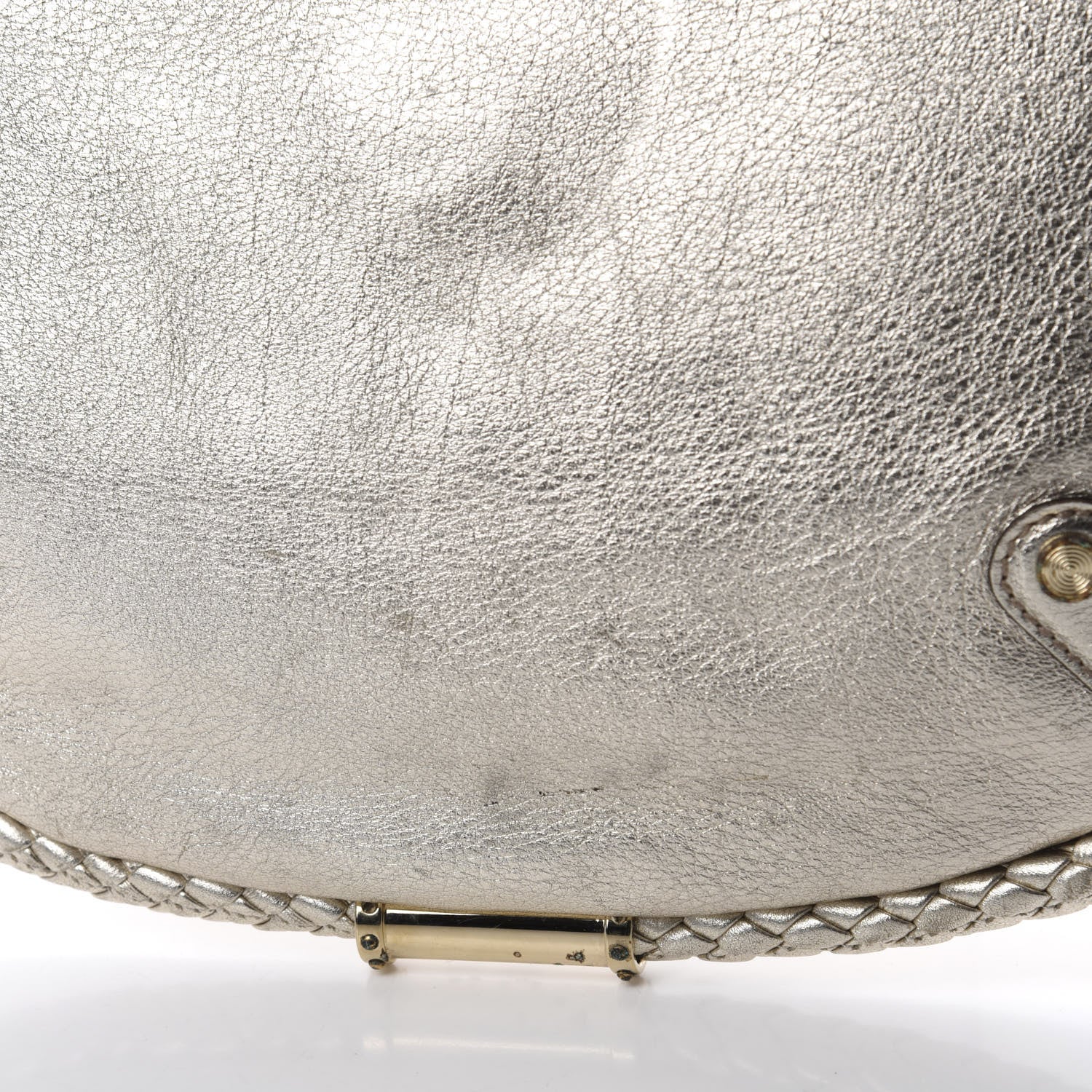 Gucci Metallic Calfskin Medium Britt Tassel Shoulder Bag Platinum 15 of 16