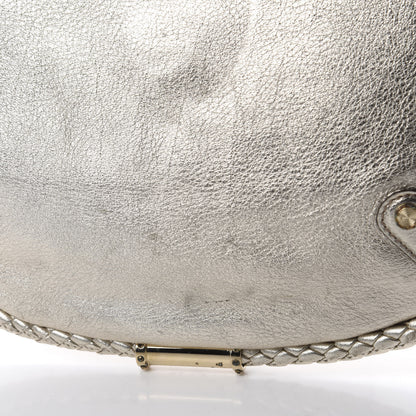 Gucci Metallic Calfskin Medium Britt Tassel Shoulder Bag Platinum 15 of 16
