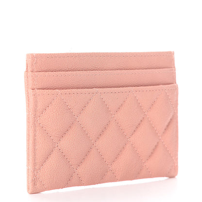 Chanel Caviar Quilted Boy Card Holder Light Pink 3 of 9