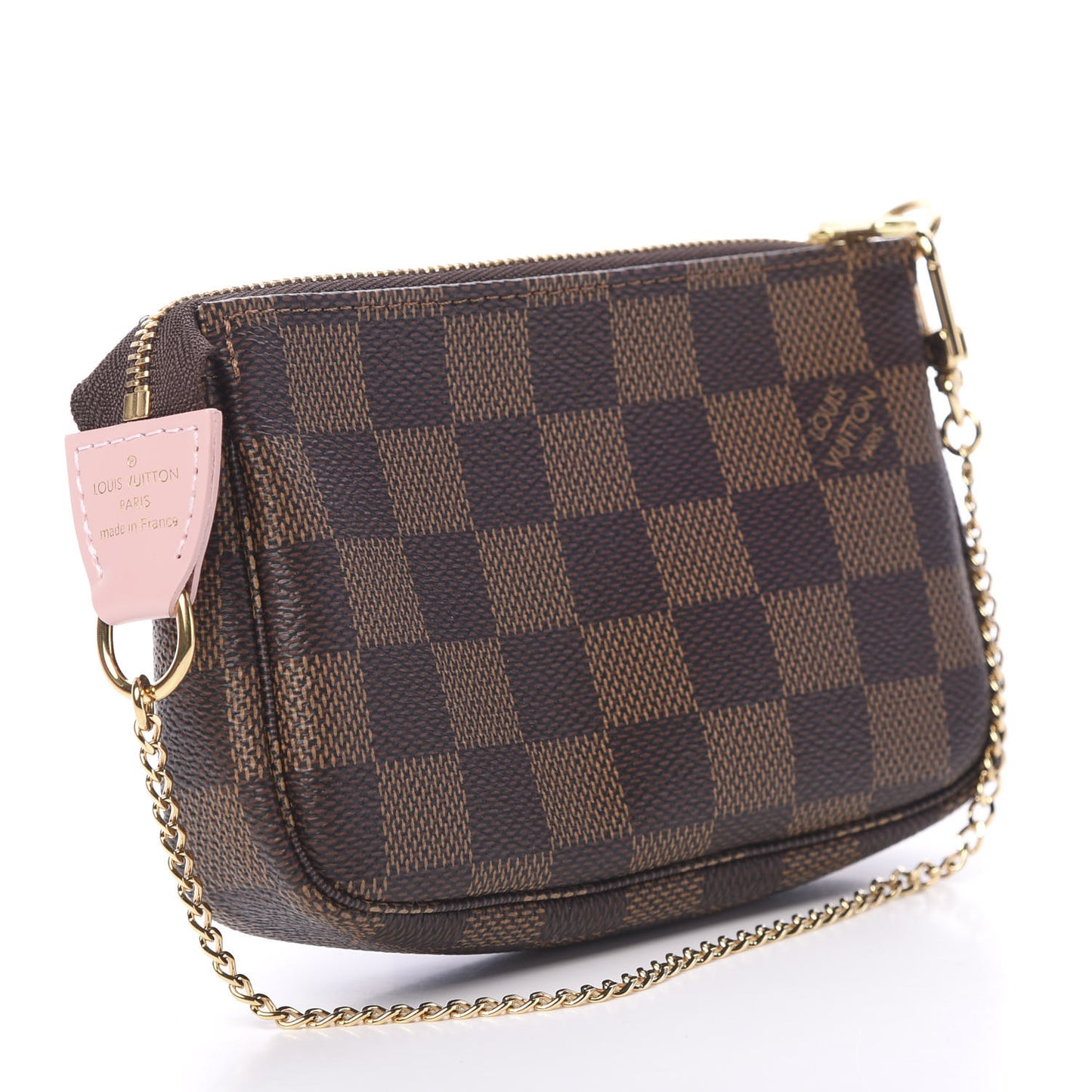 Damier Ebene 2020 Christmas Animation Big Wheel Mini Pochette Accessories Rose Ballerine