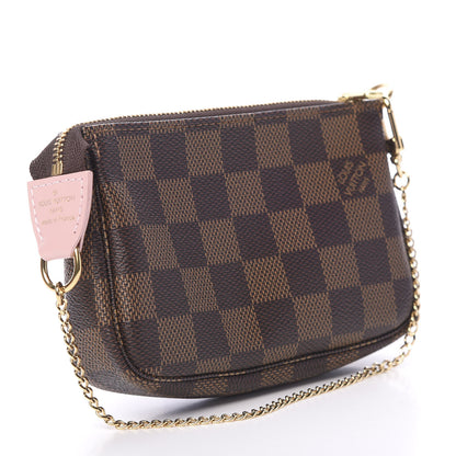 Louis Vuitton Damier Ebene 2020 Christmas Animation Big Wheel Mini Pochette Accessories Rose Ballerine 2 of 6