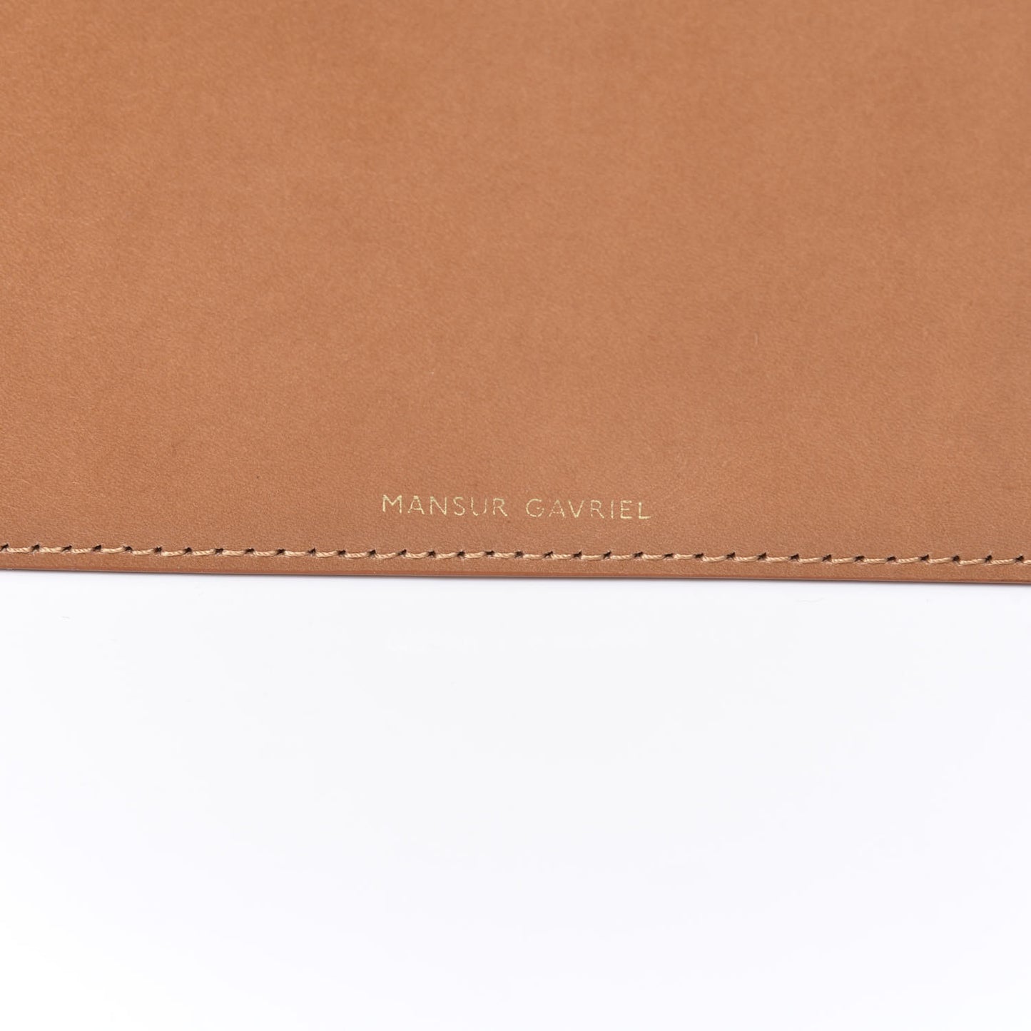 Vegetable Tanned Calfskin Bucket Bag Pouch Cammello