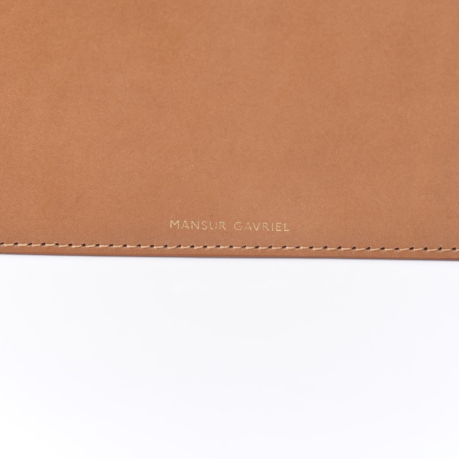 Mansur Gavriel Vegetable Tanned Calfskin Bucket Bag Pouch Cammello 7 of 7