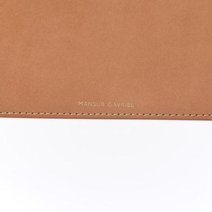Mansur Gavriel Vegetable Tanned Calfskin Bucket Bag Pouch Cammello 7 of 7