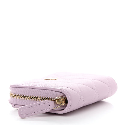 Chanel Caviar Quilted Zip Coin Purse Light Purple 4 of 7