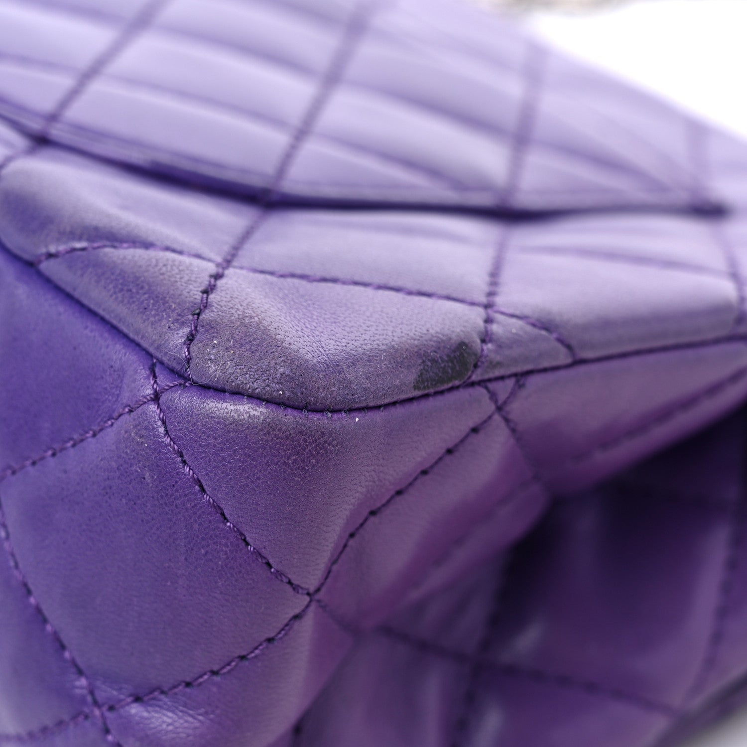 Chanel Lambskin Quilted 2.55 Reissue 226 Flap Purple 11 of 18