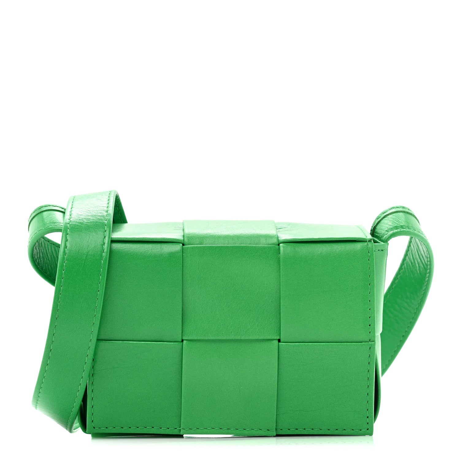 Bottega Veneta Paper Calfskin Maxi Intreccio Extra Mini Cassette Crossbody Bag Parakeet 1 of 11