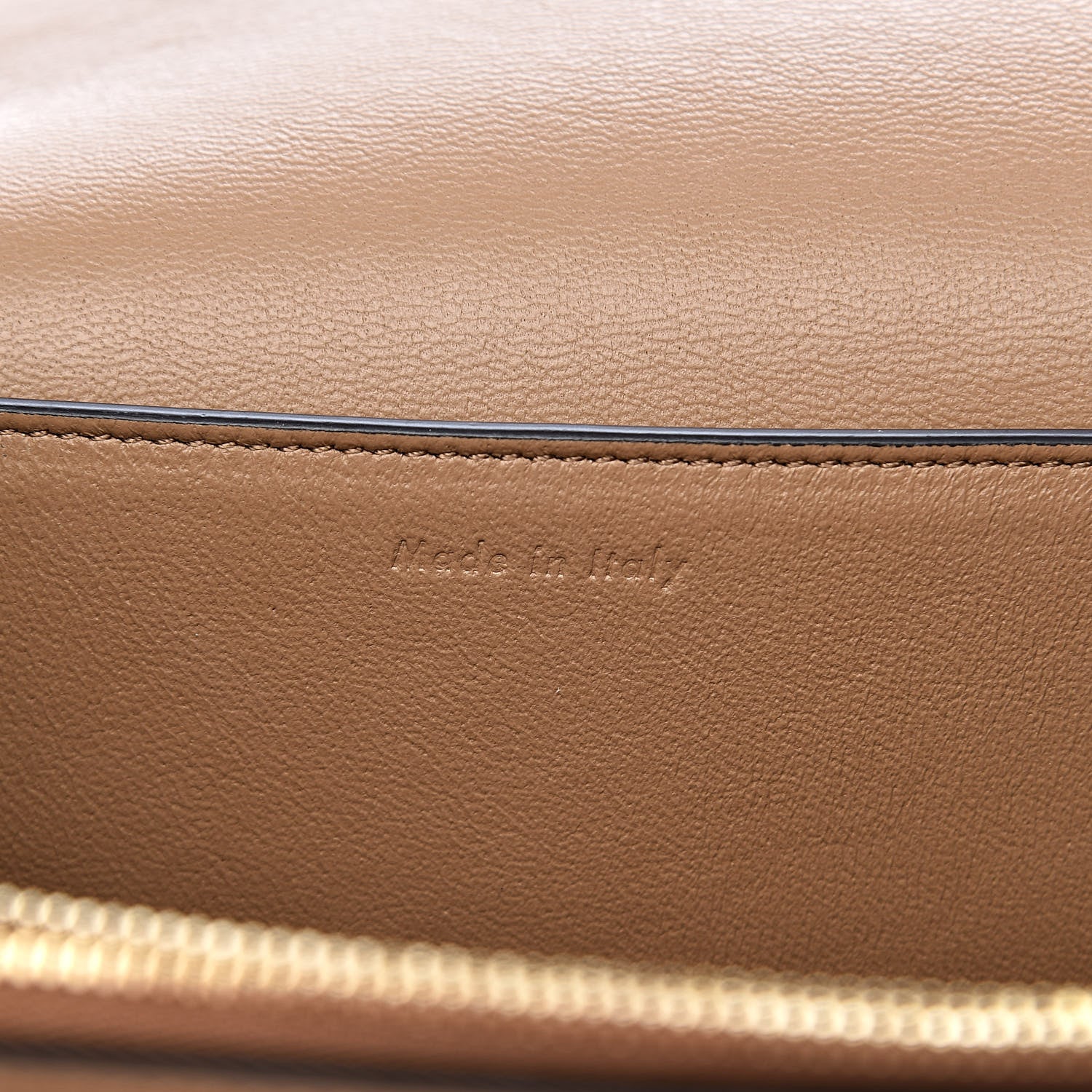 Celine Shiny Smooth Calfskin Medium Frame Shoulder Bag Tan Optic White 6 of 10