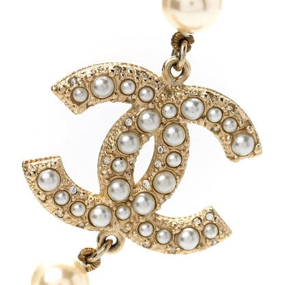 Chanel Pearl CC 100th Anniversary Necklace Light Gold 4 of 7