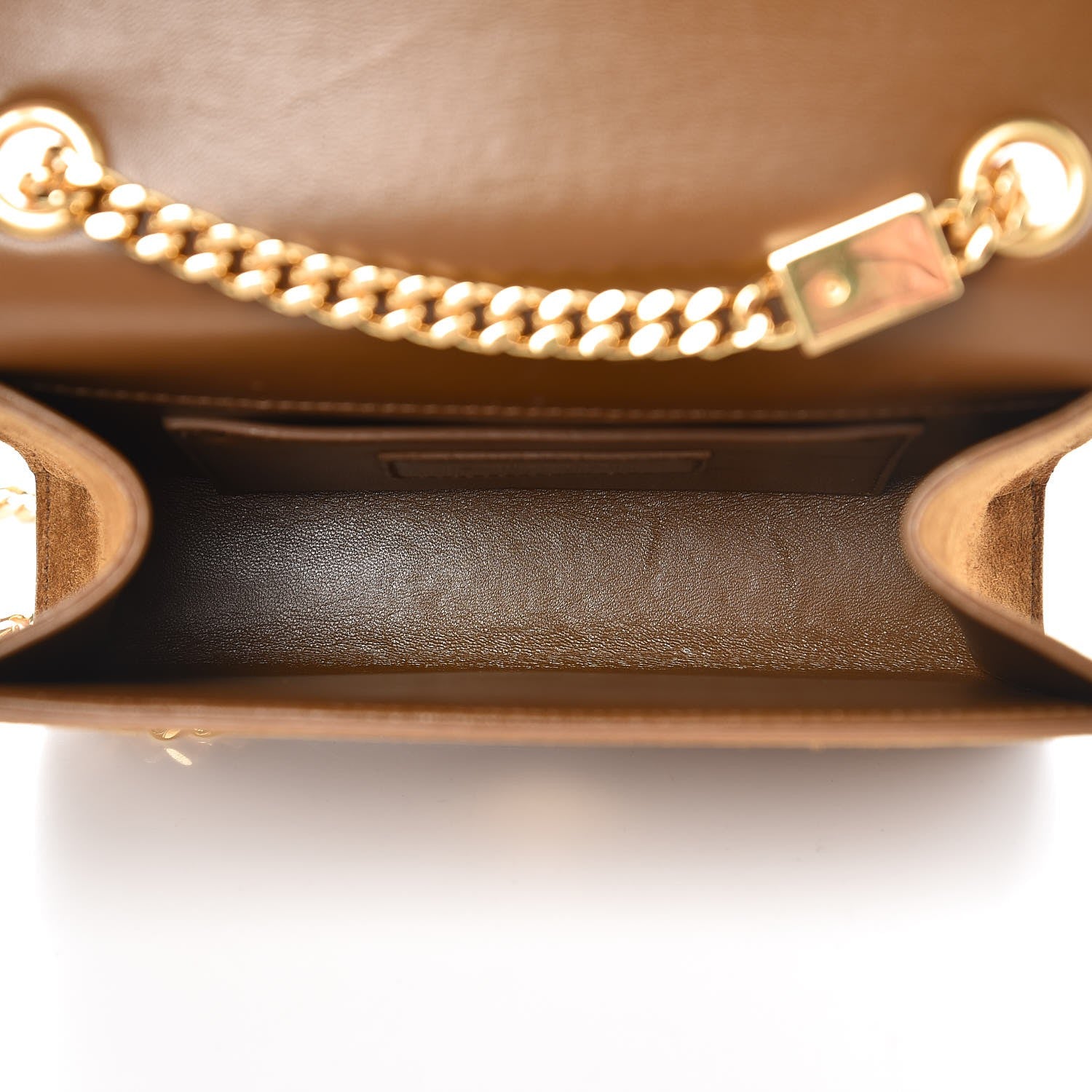 Saint Laurent Suede Small Classic Monogram Kate Tassel Satchel Light Ochre 5 of 6