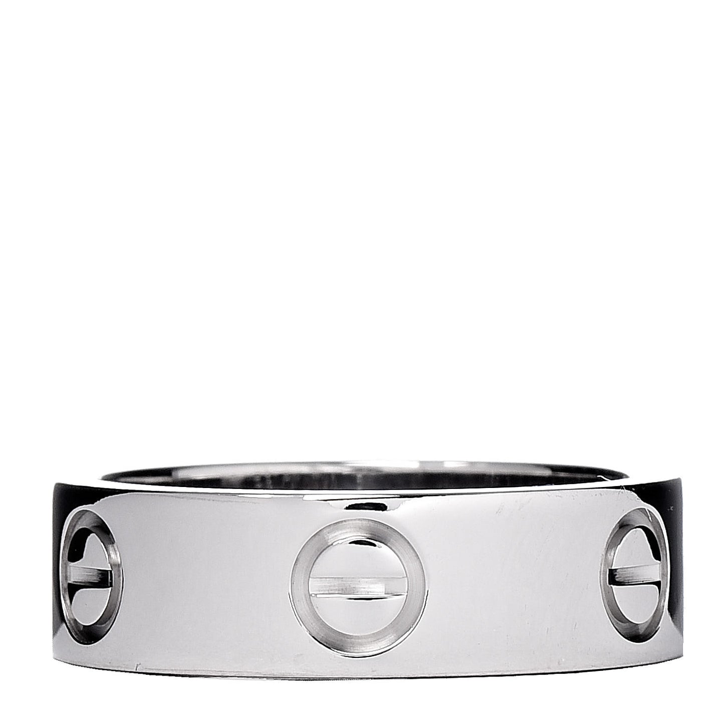 18K White Gold 5.5mm LOVE Ring 51 5.75