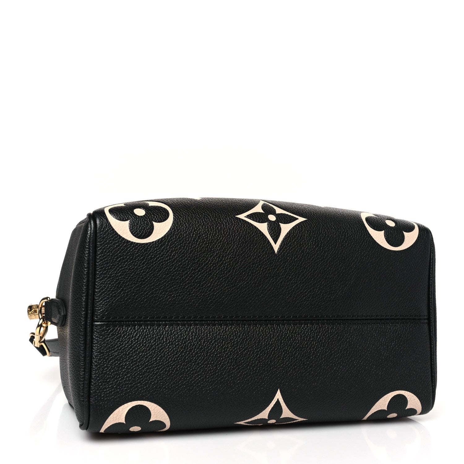 Louis Vuitton Empreinte Monogram Giant Speedy Bandouliere 25 Black Beige 4 of 8