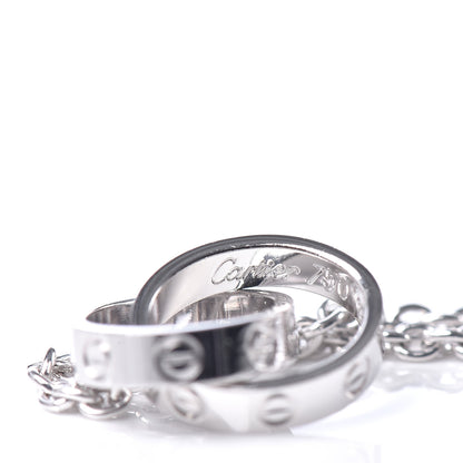 Cartier 18K White Gold Interlocking LOVE Bracelet 5 of 6