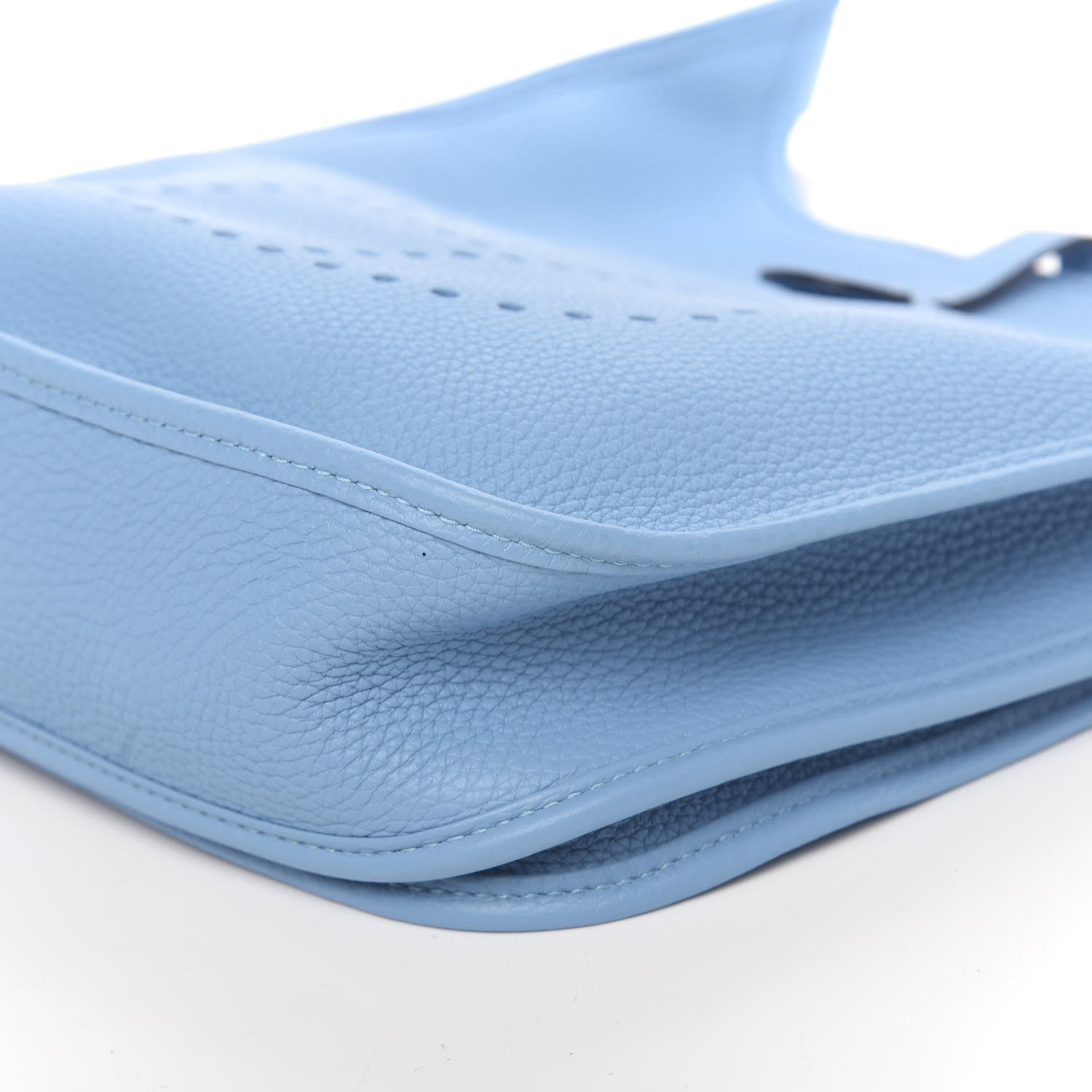 Hermes Taurillon Clemence Evelyne III PM Bleu Du Nord 9 of 10