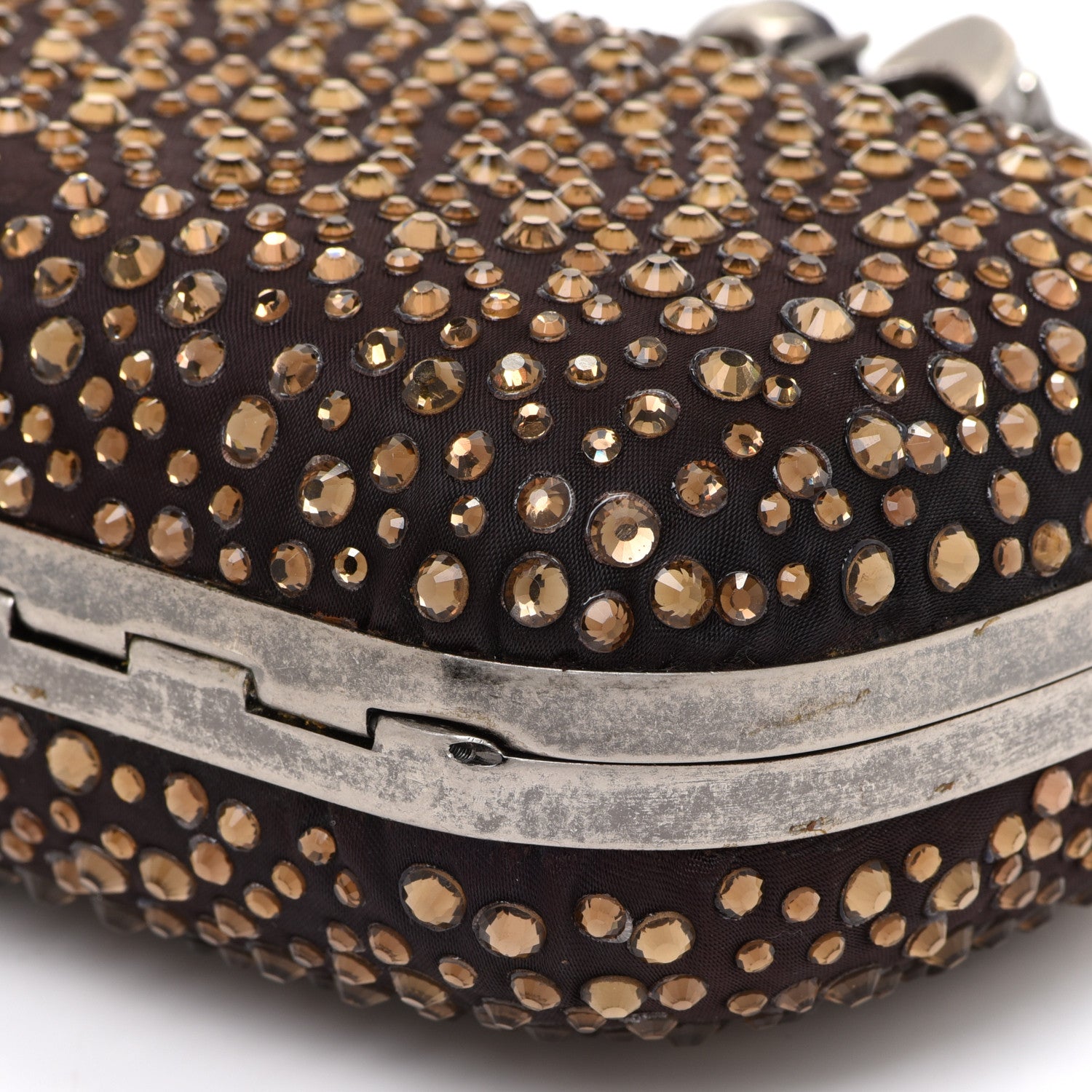 Alexander McQueen Studded Knuckle Clutch Brown 11 of 11