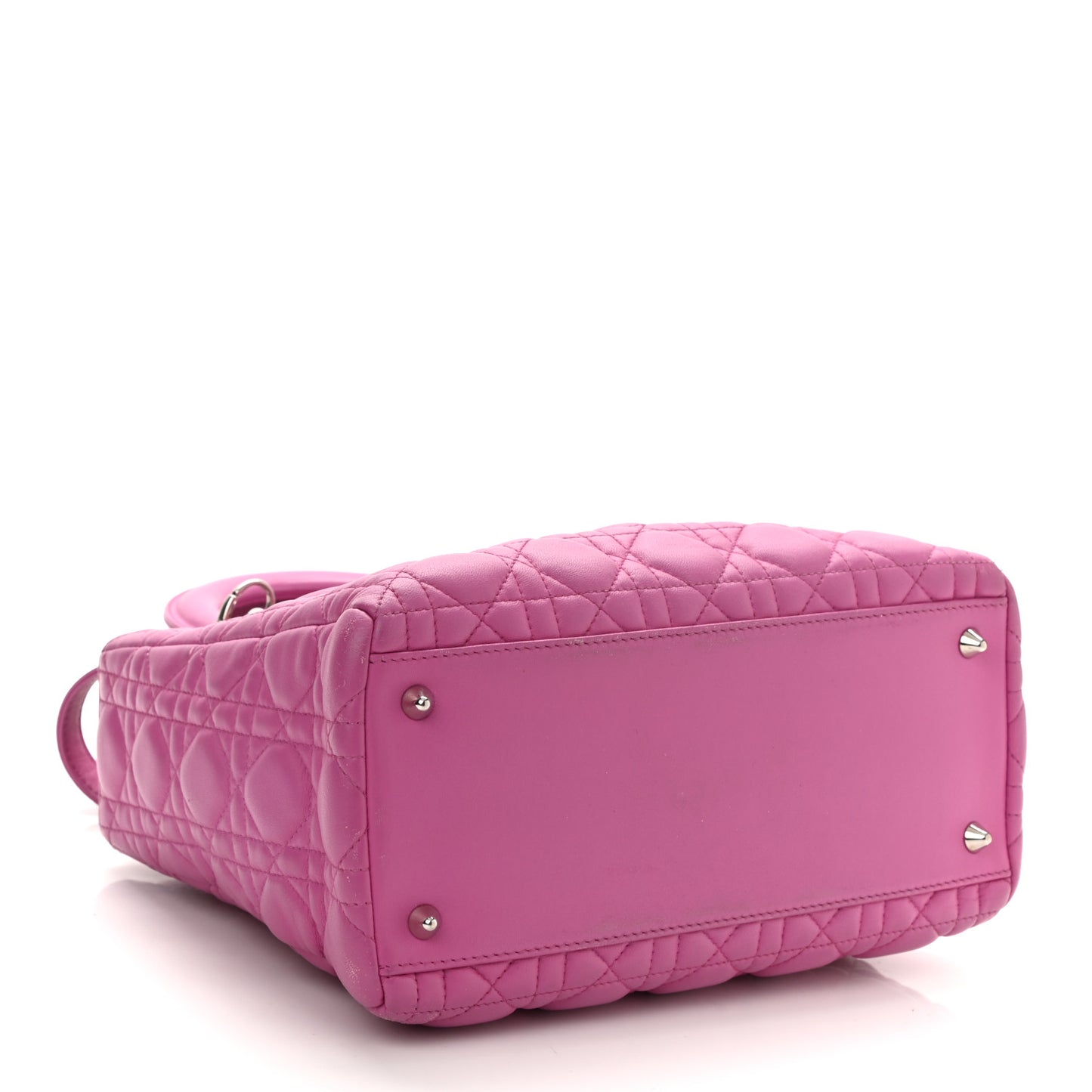 Lambskin Cannage Medium Lady Dior Pink