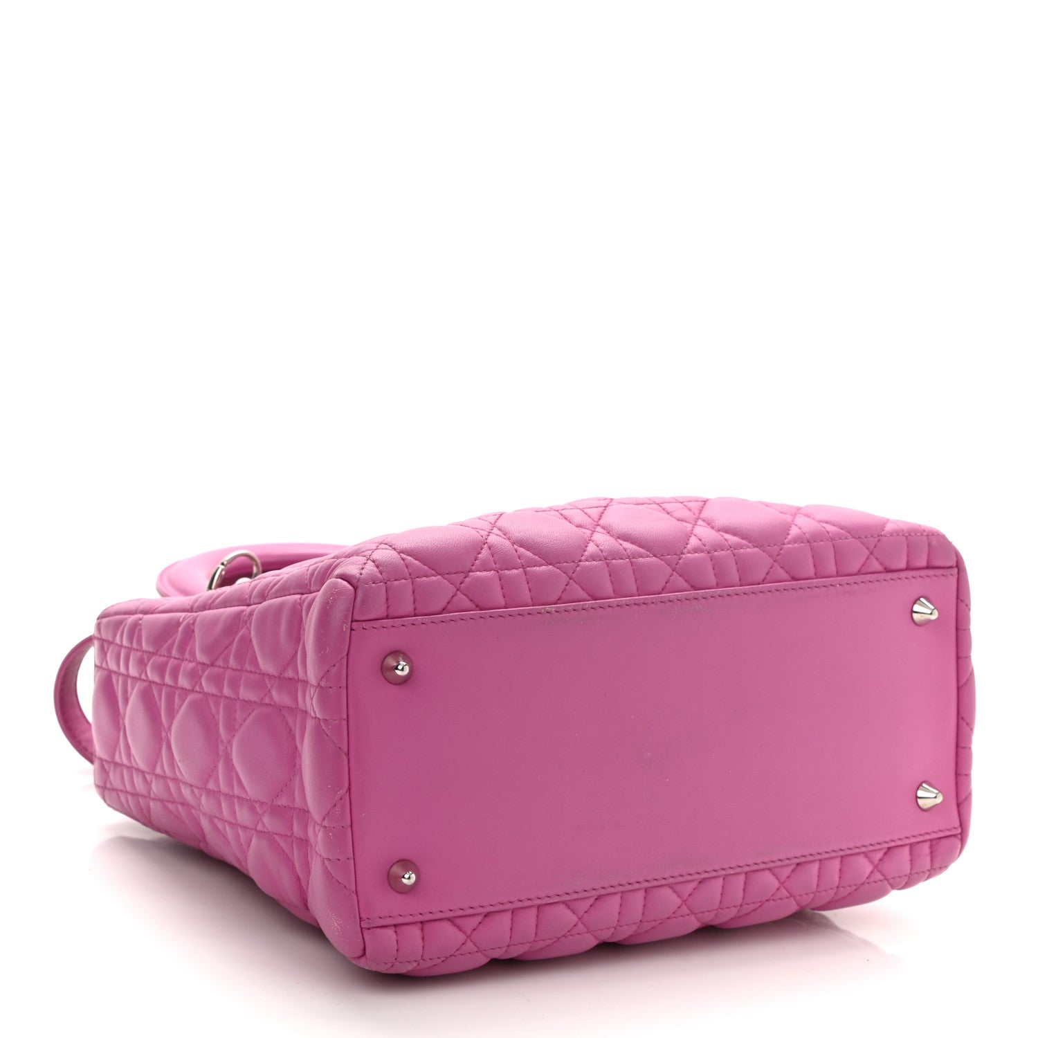 Christian Dior Lambskin Cannage Medium Lady Dior Pink 4 of 9