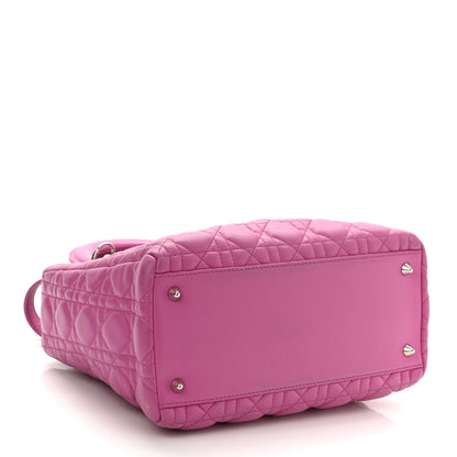 Christian Dior Lambskin Cannage Medium Lady Dior Pink 4 of 9