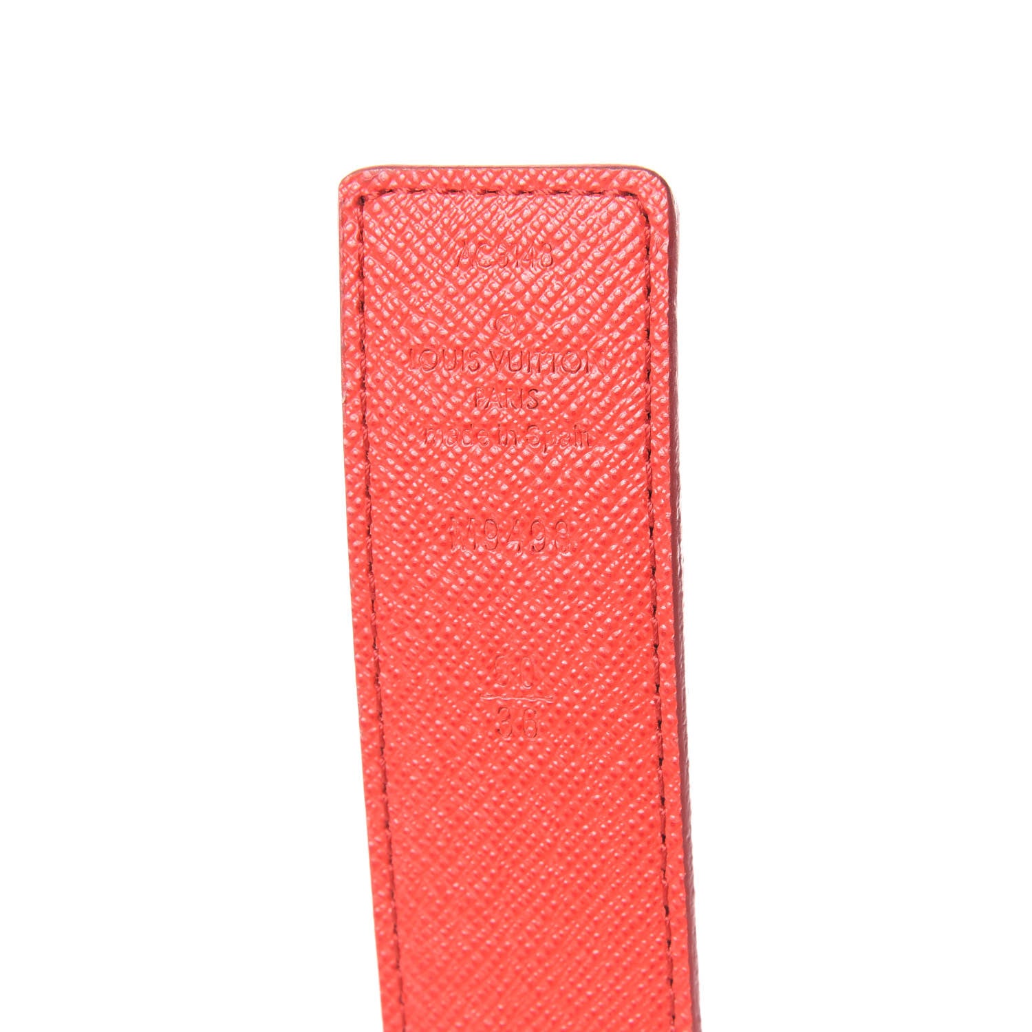 Louis Vuitton Monogram 30mm LV Initiales Reversible Belt 90 36 Coquelicot 6 of 7