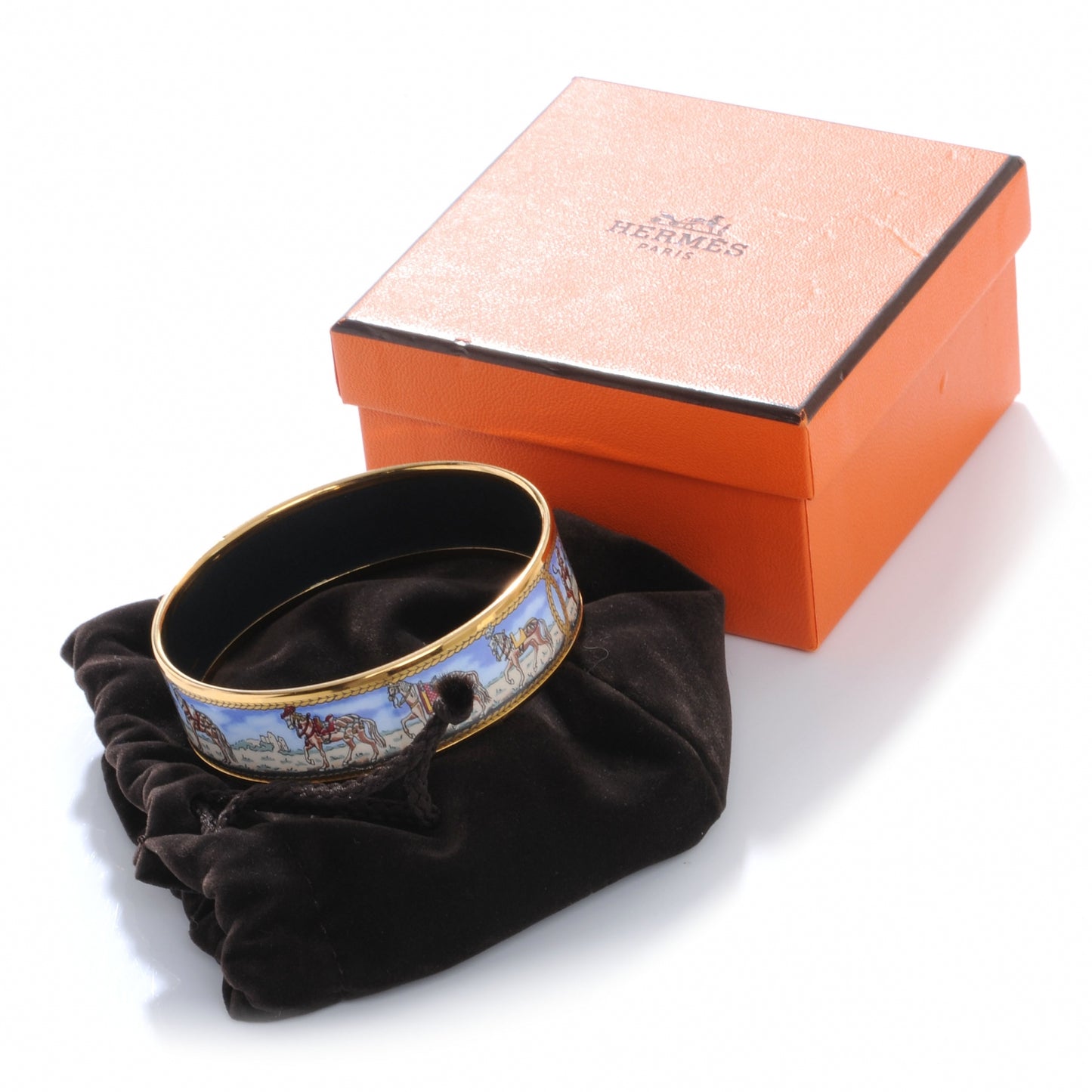 Enamel Printed Horse Wide Bracelet 65