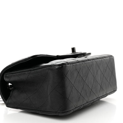 Chanel Crumpled Calfskin Quilted Mini Rectangular Flap So Black 9 of 12