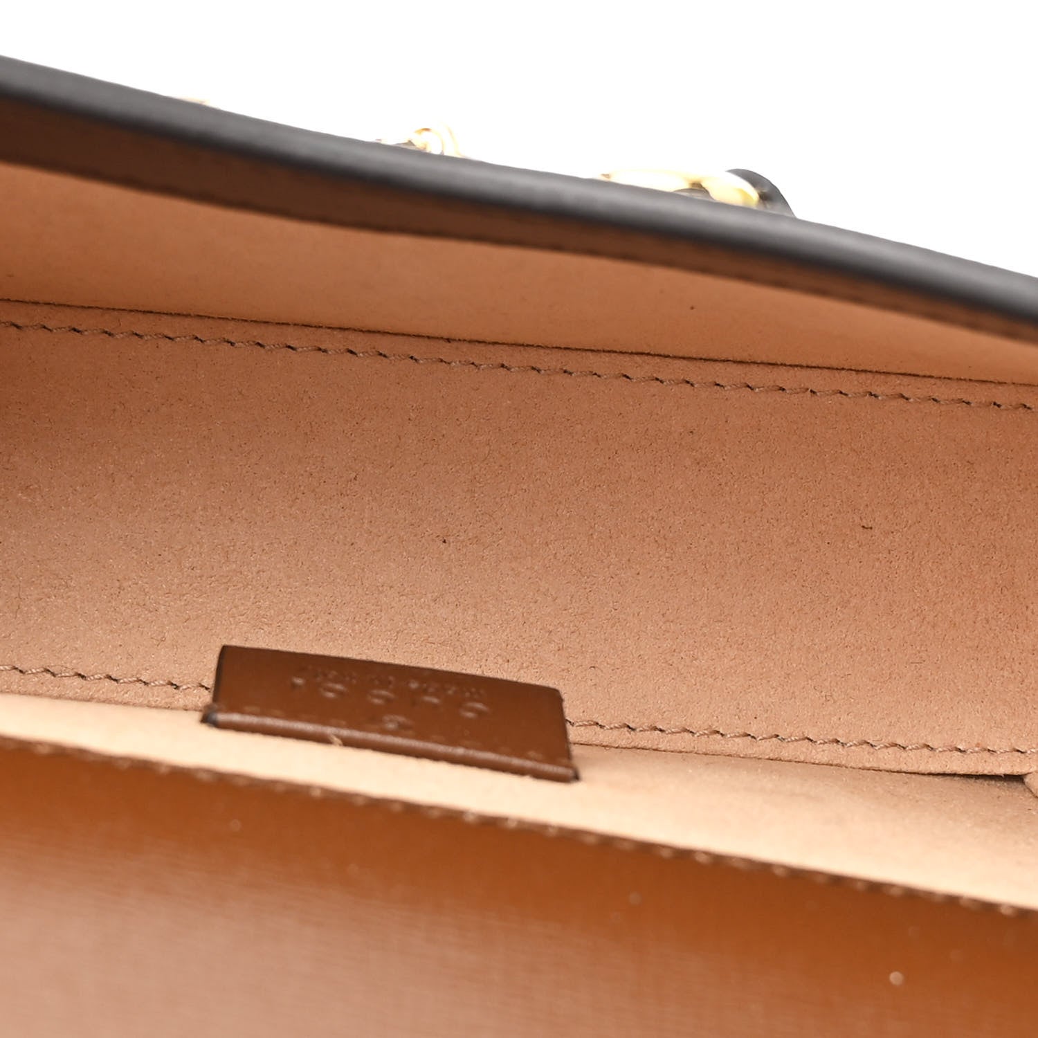 Gucci GG Supreme Monogram Mini Horsebit 1955 Shoulder Bag Beige Brown Sugar 5 of 12