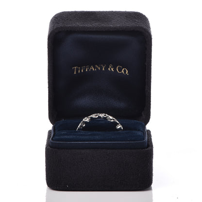 Tiffany Platinum Diamond Jazz Band Ring 52 6 5 of 5
