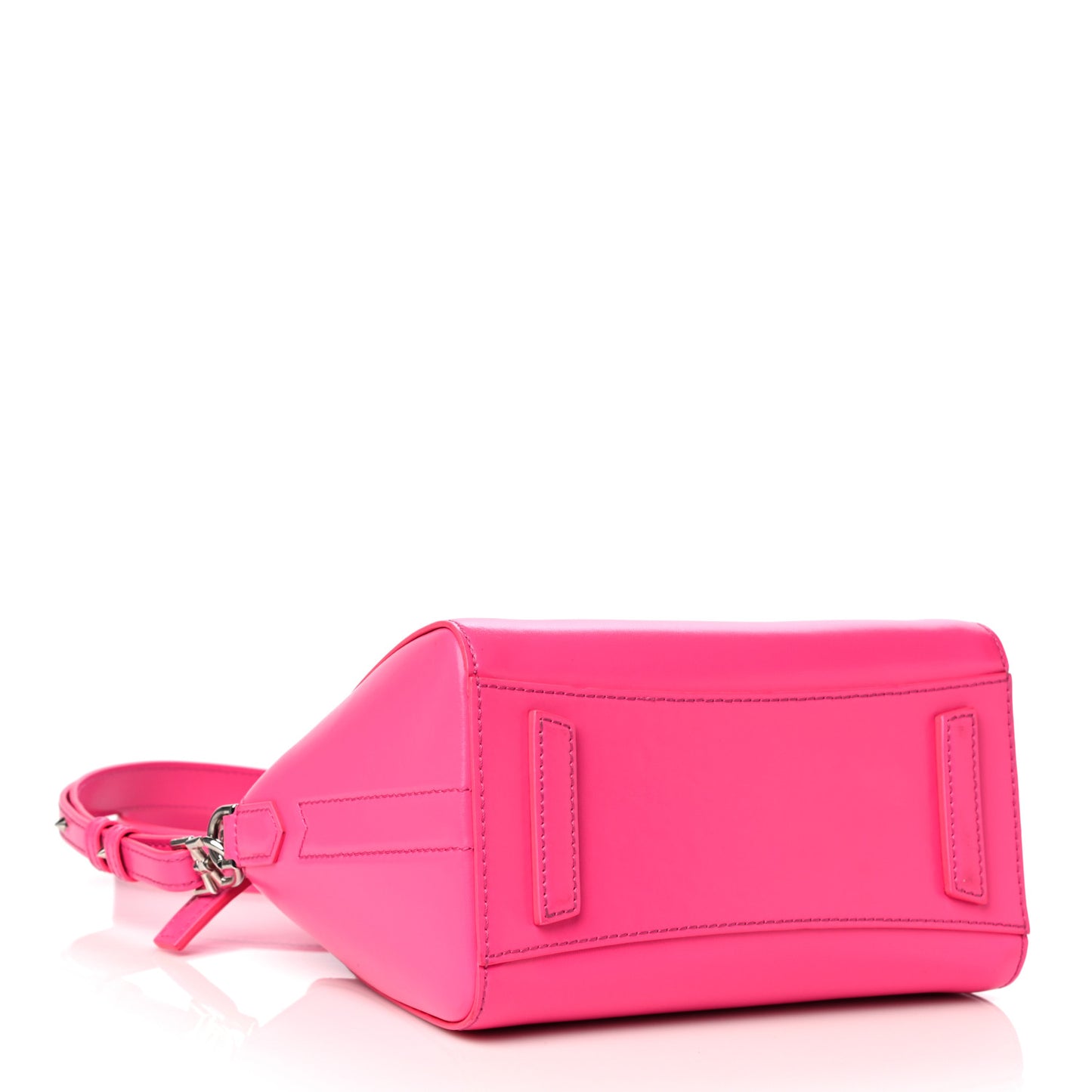 Shiny Lord Calfskin Mini Antigona Shocking Pink