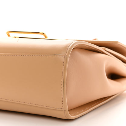 Bottega Veneta Box Calfskin Nappa Clip Bag Almond Gold 10 of 10