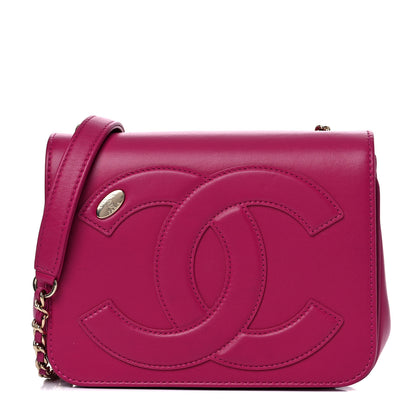 Chanel Lambskin CC Mania Flap Bag Pink 1 of 11
